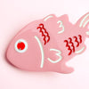 Centinelle Alligator Hair Clip - Pink Fish - close up of product shown