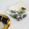 Fog Linen Work Hanky Isabelle B. No. 9 Pansy (1 pc) shown folded