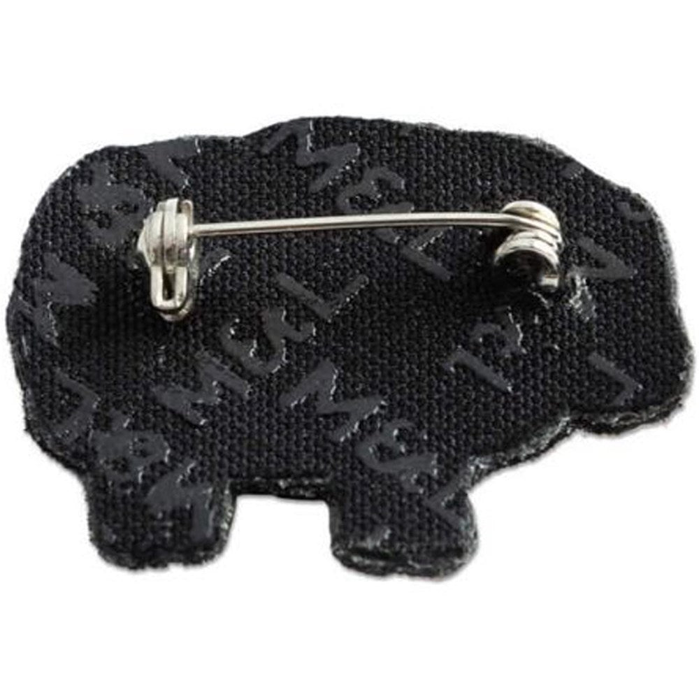 Macon & Lesquoy Hand Embroidered Sheep Pin (1 pc) back of pin