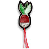 Macon & Lesquoy Hand Embroidered Small Radish Pin (1 pc)