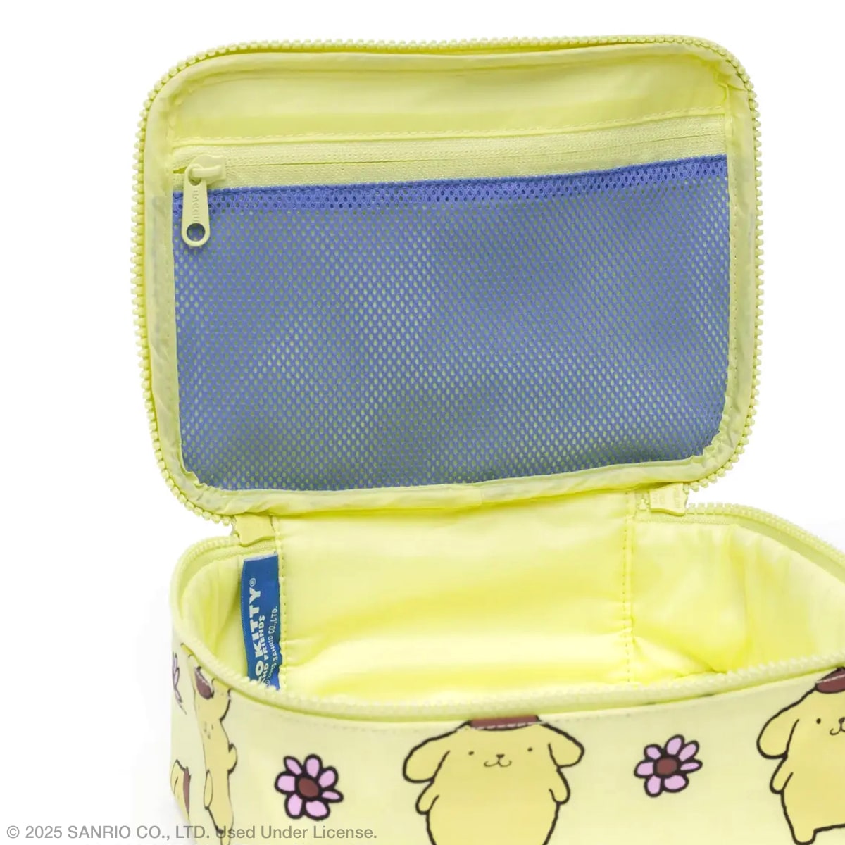 Baggu Small Cosmetic Case – Pompompurin (1 pc) shown open 