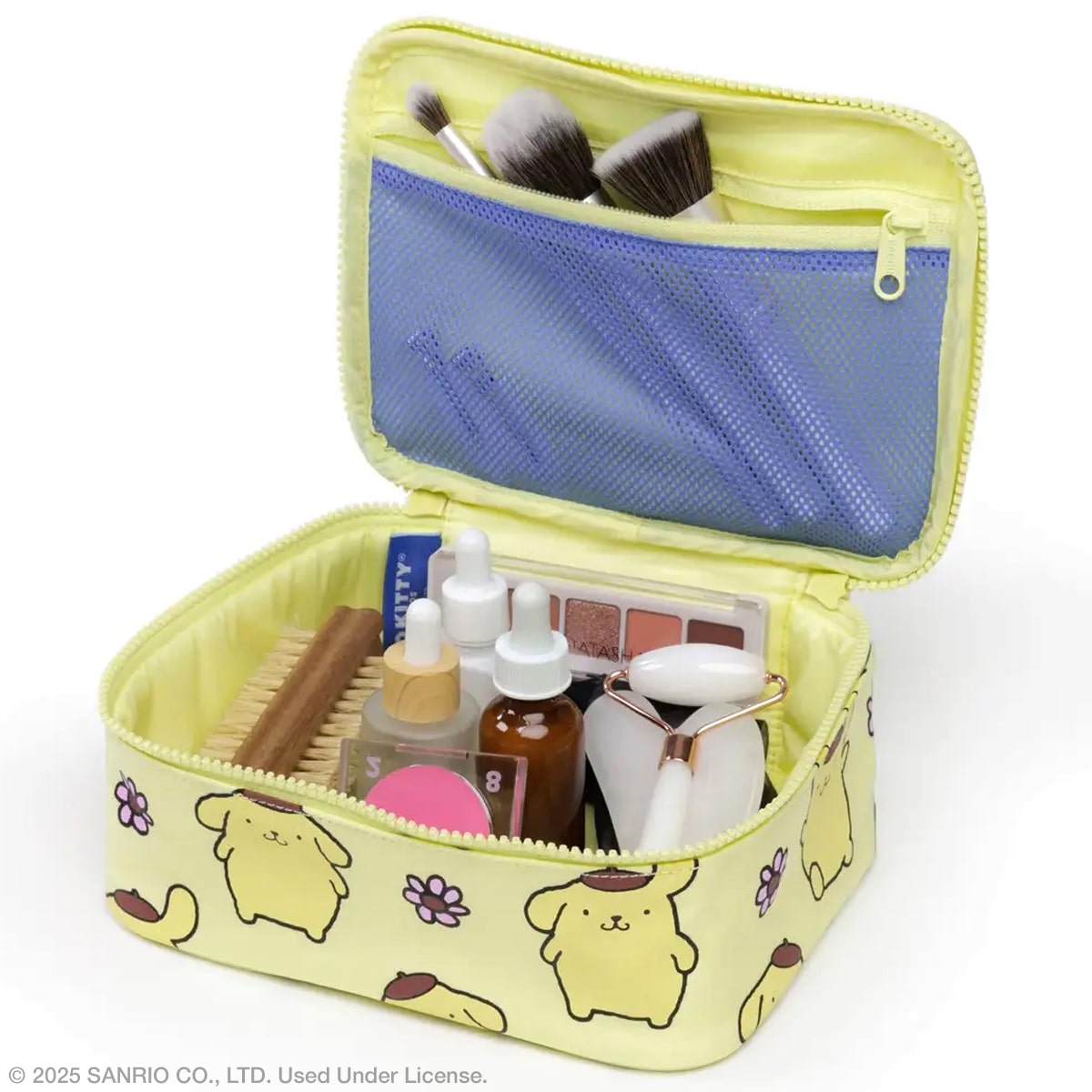 Baggu Small Cosmetic Case – Pompompurin (1 pc) shown filled with cosmetics (not included) for lifestyle shot