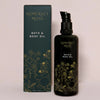 Somerset Moss Bath & Body Oil - shown next to box