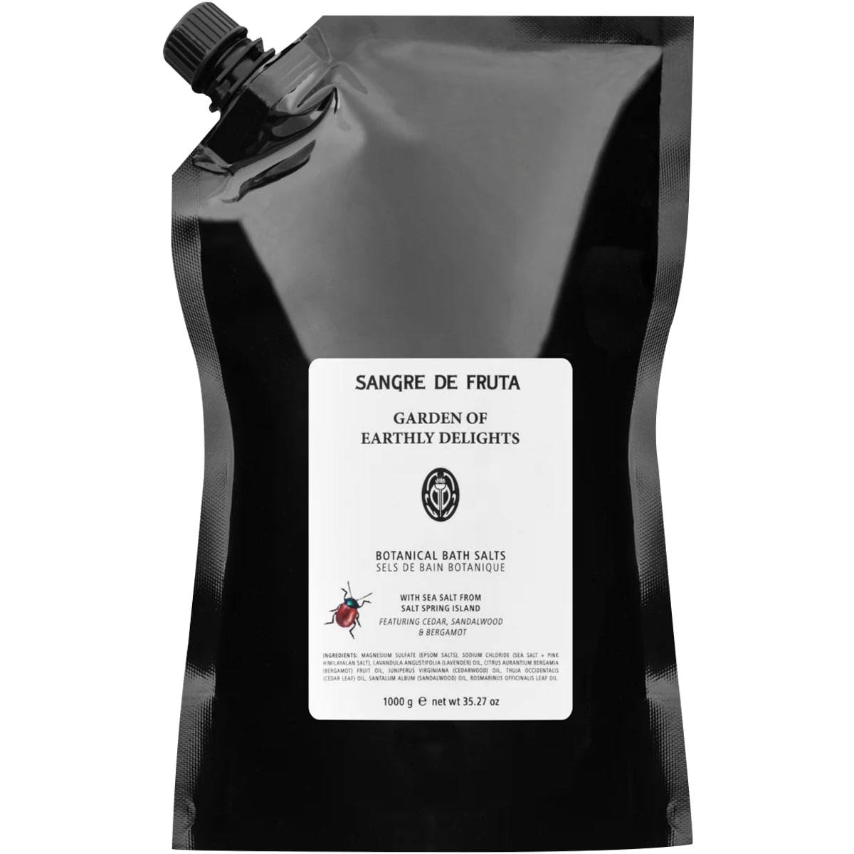 Sangre de Fruta Botanical Bath Salts - Garden of Earthly Delights (1 L)