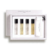 Essential Parfums Discovery Travel Set (4 x 10 ml) with box open and vials inside box with pouch