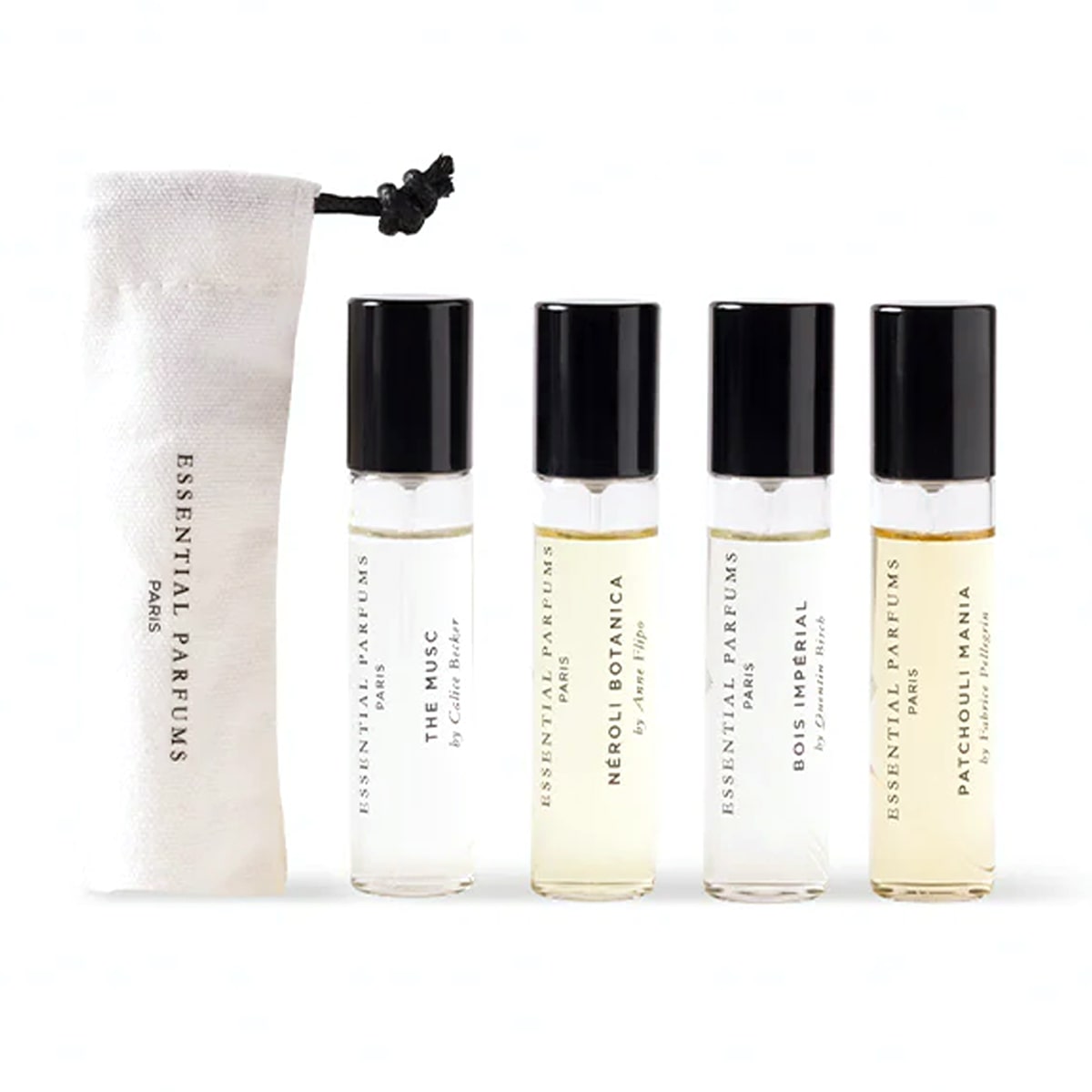 Essential Parfums Discovery Travel Set (4 x 10 ml) vials and pouch