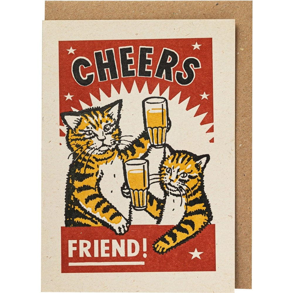 Archivist Cheers Friend! Greeting Card (1 pc)