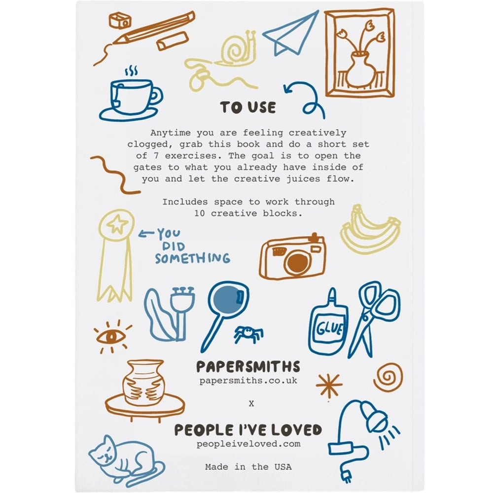 People I’ve Loved The Creative Unblocker - backside of journal shown