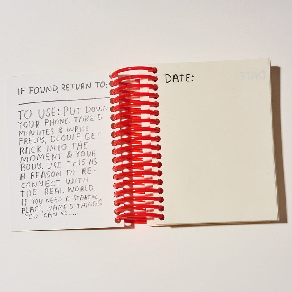 People I’ve Loved Unplug Journal - product shown open 