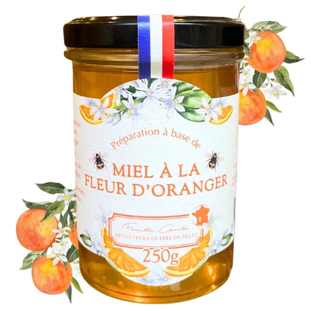 Les Abeilles de Malescot Orange Blossom Honey - product shown close up