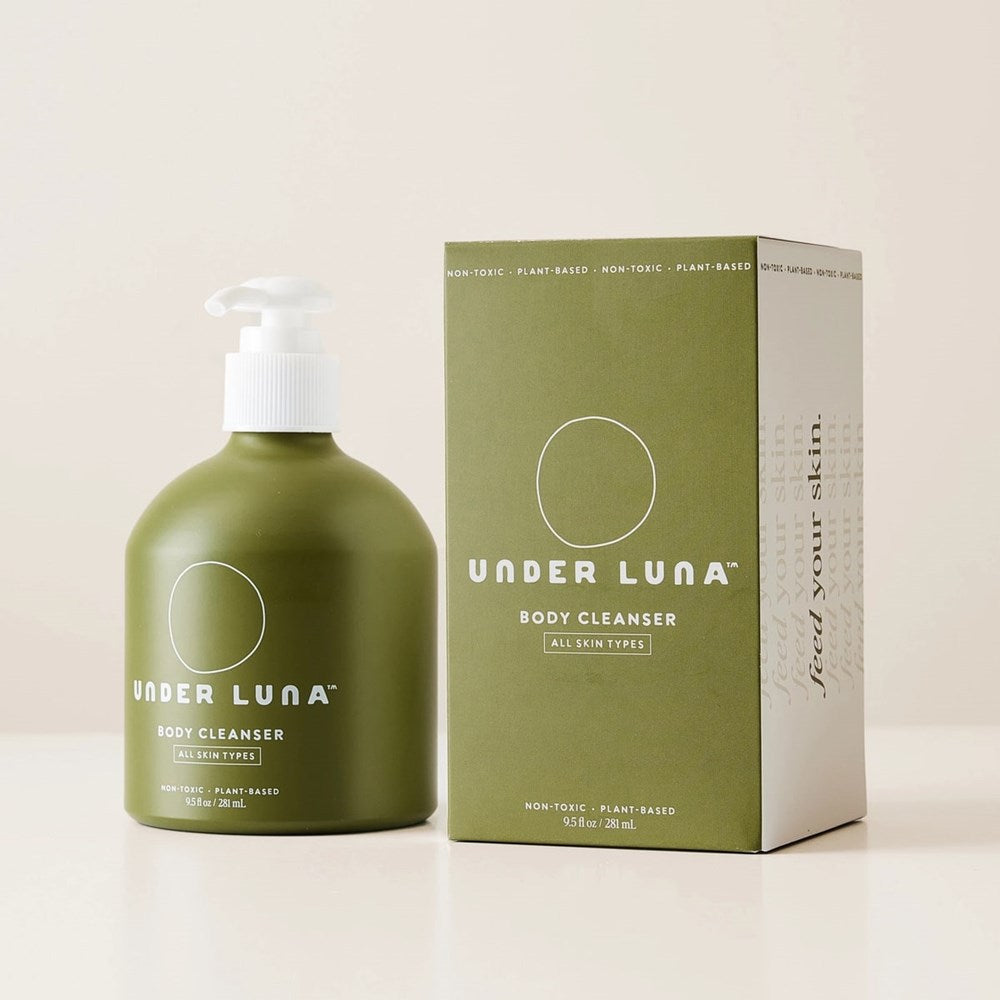 Under Luna Body Cleanser - product shown next to box