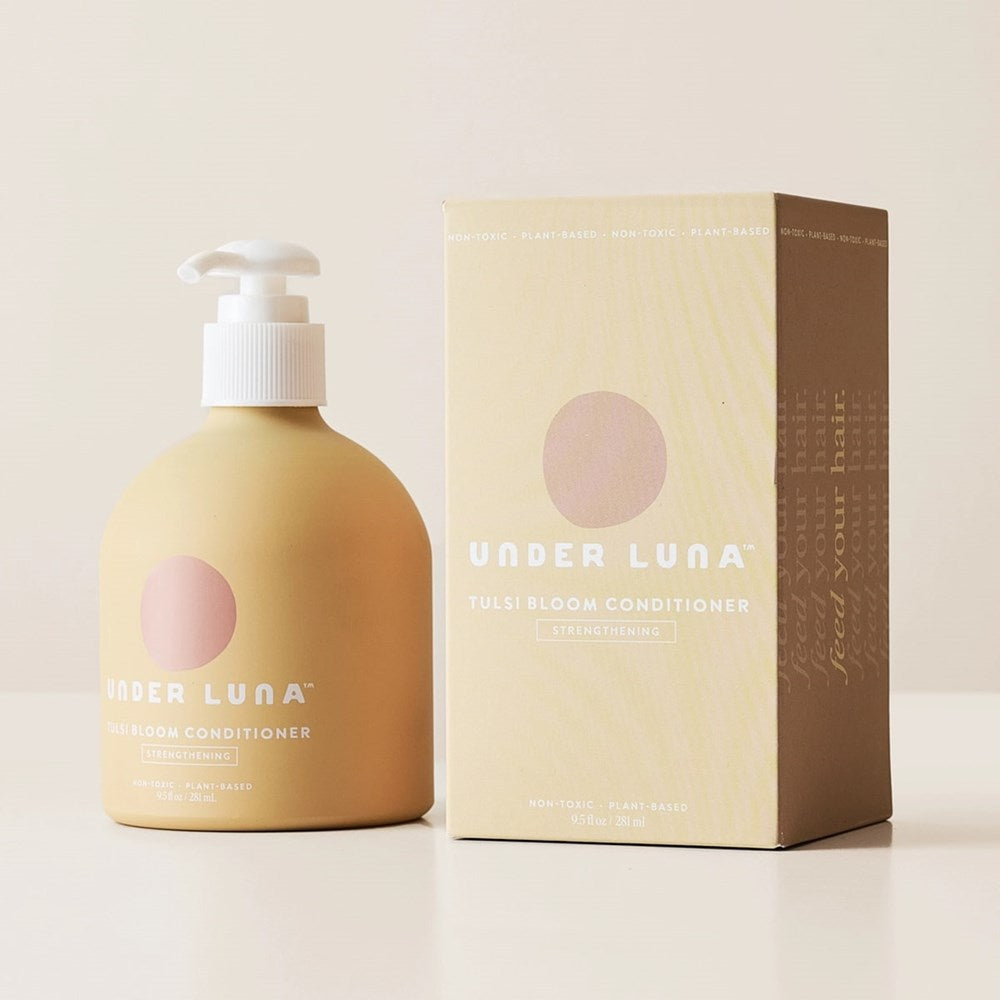 Under Luna Tulsi Bloom Conditioner - product shown next to box