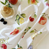 Emily Lex Studio Fruit Tea Towel - product shown open next to fruit