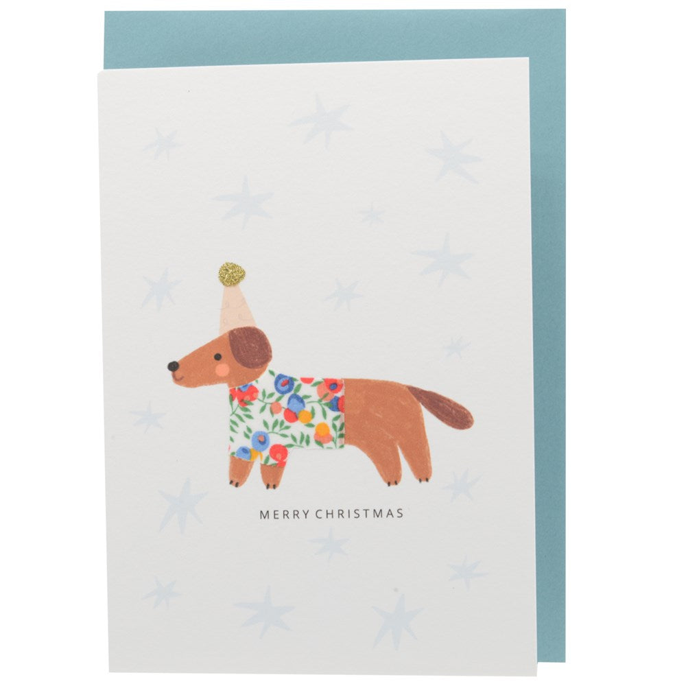 The Charming Press Sausage Dog Christmas Card (1 pc)