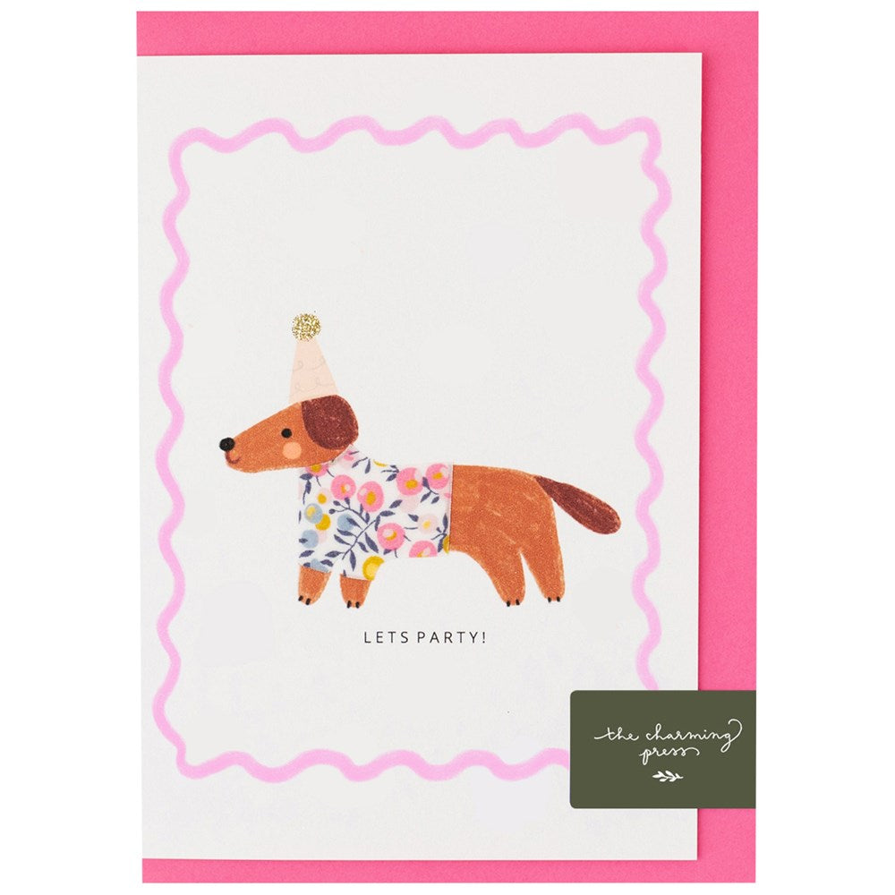 The Charming Press Sausage Dog Card (1pc)
