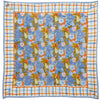 Bonheur du Jour Indian Scarf - Magic Garden Periwinkle - product shown open lying flat
