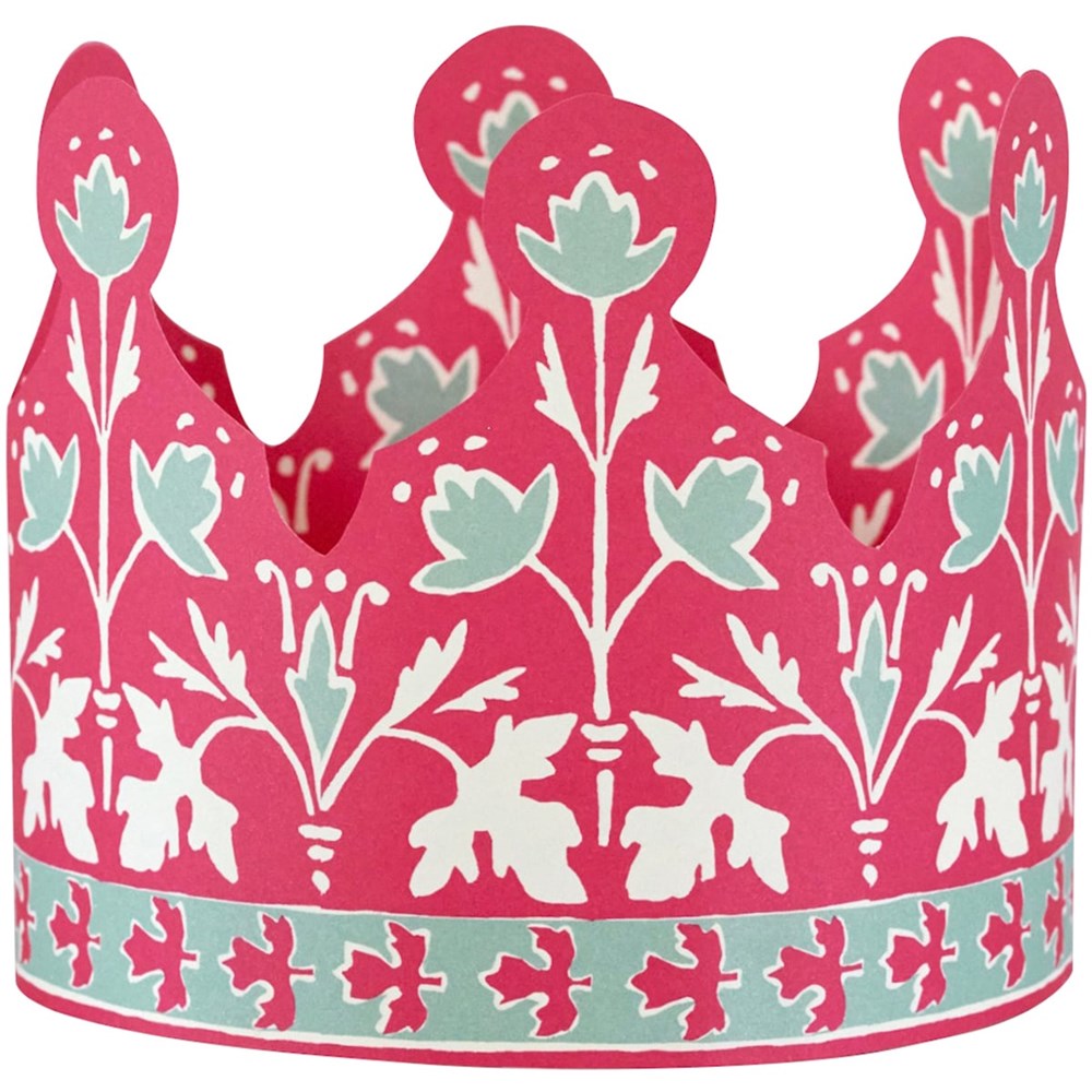 Cambridge Imprint Coronets (6 pc) - One product shown with pink and teal floral pattern on a white background.