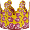 Cambridge Imprint Coronets (6 pc) - One product shown with yellow and purple floral pattern on a white background.