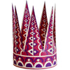 Cambridge Imprint Crowns (6 pc) - product shown with pink and purple geometric pattern on a white background