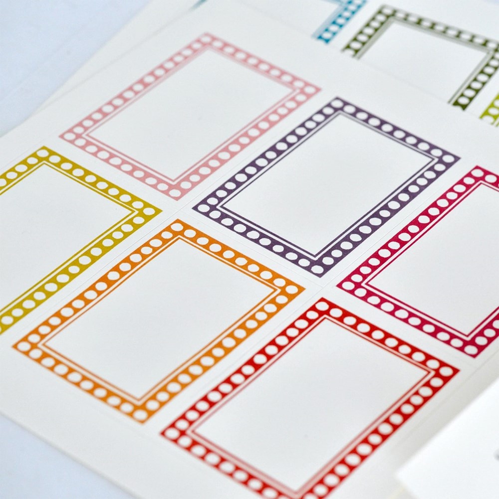 Cambridge Imprint 12 Large Self Adhesive Labels (12 pc) - product shown on white background