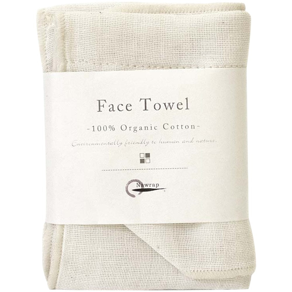 IPPINKA Nawrap Organic Cotton Face Towel - Ivory (1 pc)