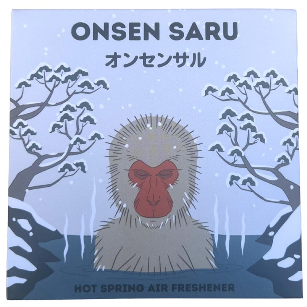 Onsen Saru Hot Spring Air Freshener (1 pc)- front of packaging