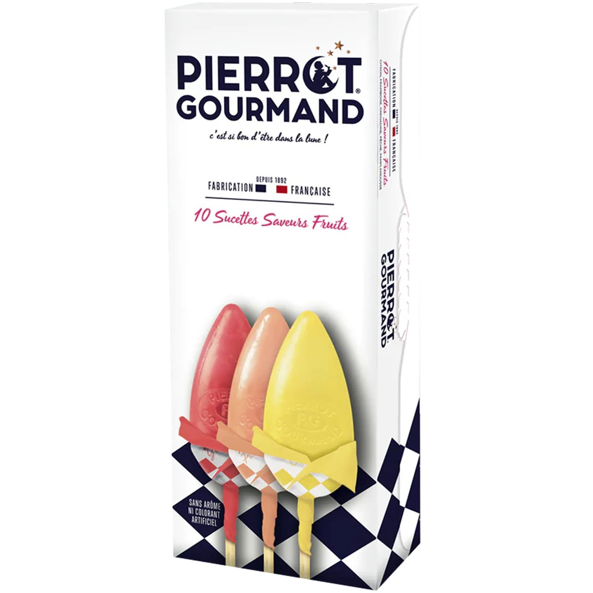 Pierrot Gourmand Fruit Flavored Lollipops Box (10 pcs)