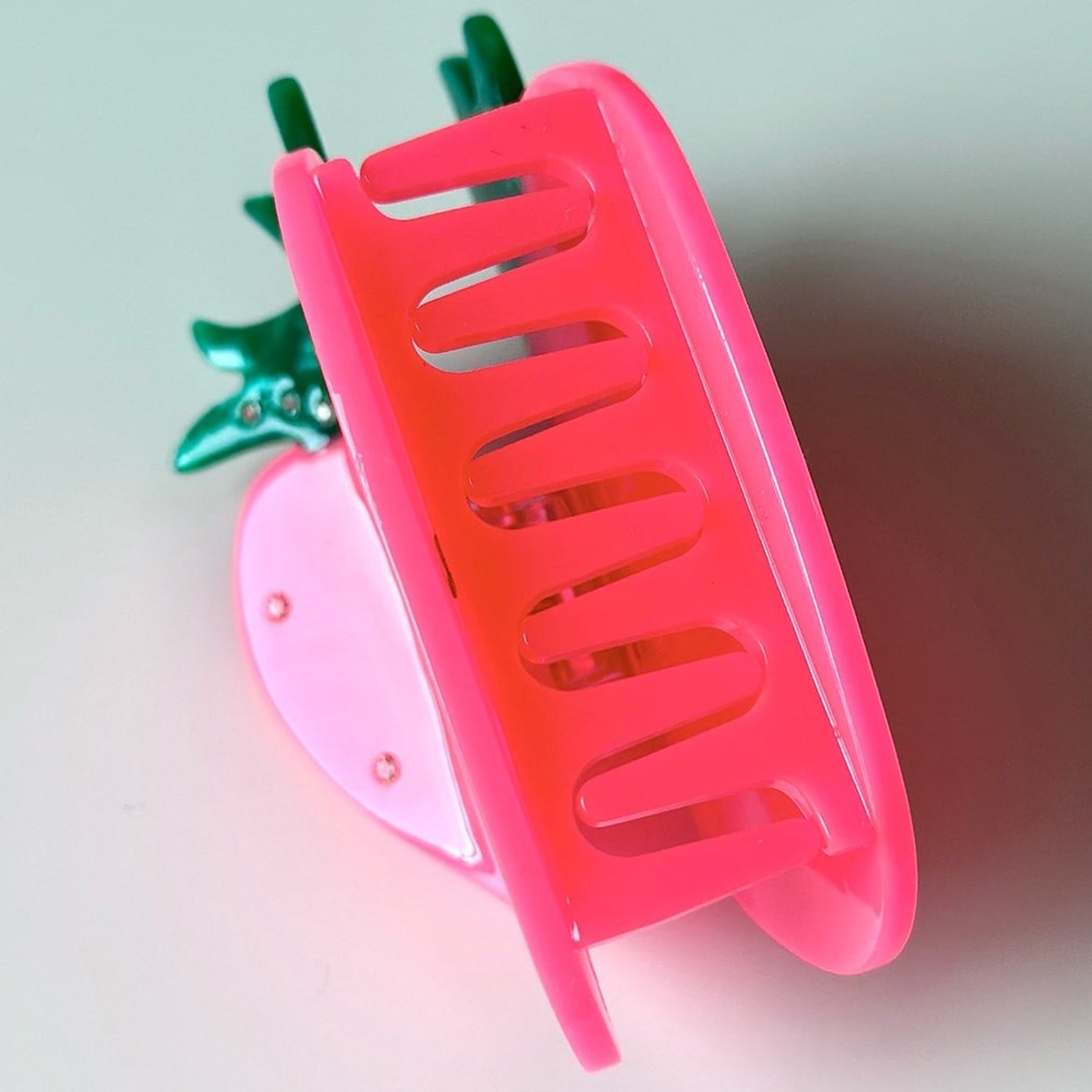 Centinelle Neon Strawberry - Hair Claw (1 pc) - product shown on back 