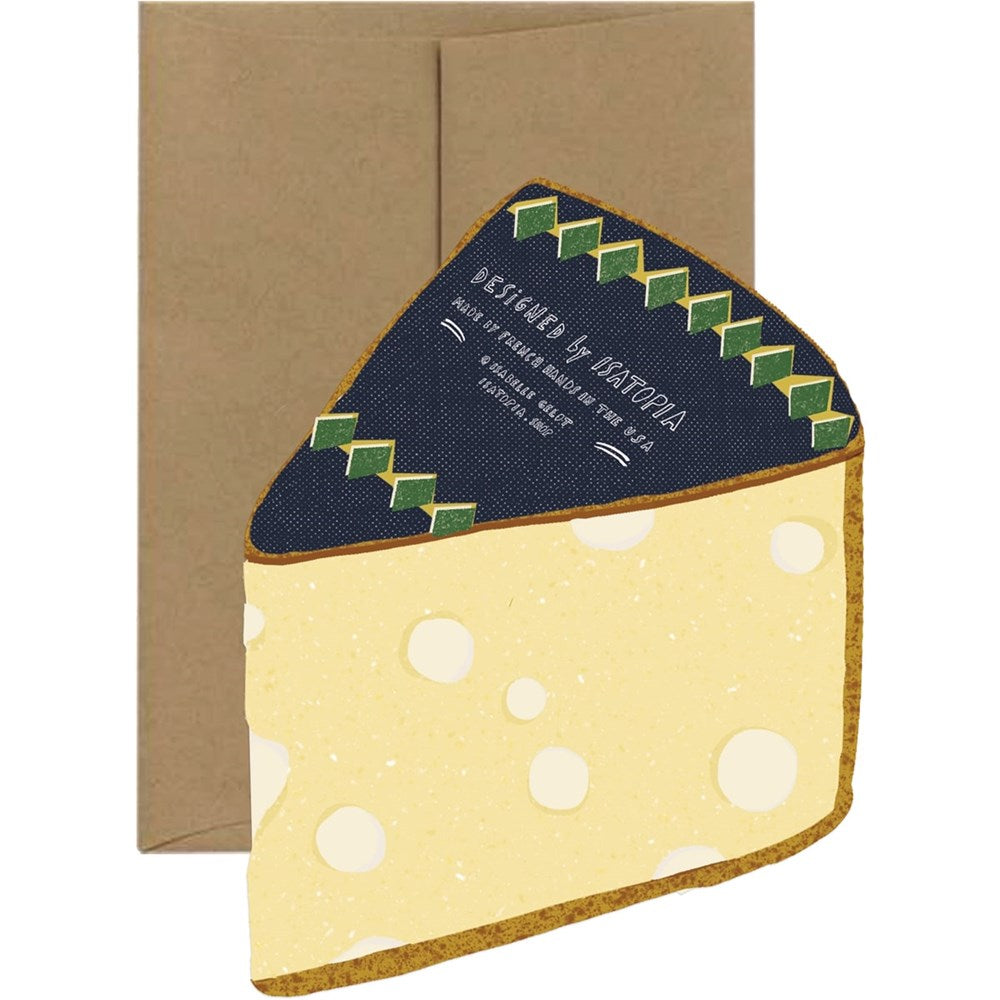 Isatopia Cheese Die Cut Card (1 pc) - back of product shown