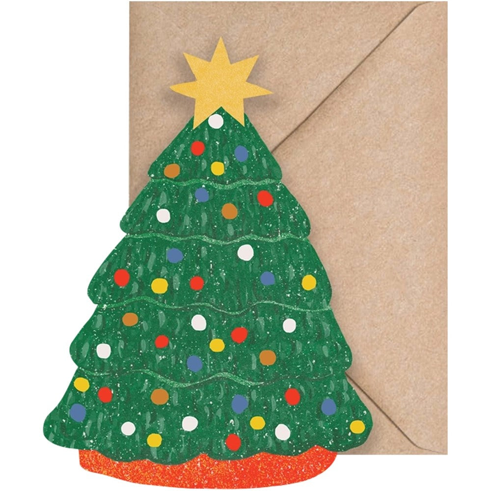 Isatopia Christmas Tree Mini Cards (6 pc) - front of card shown