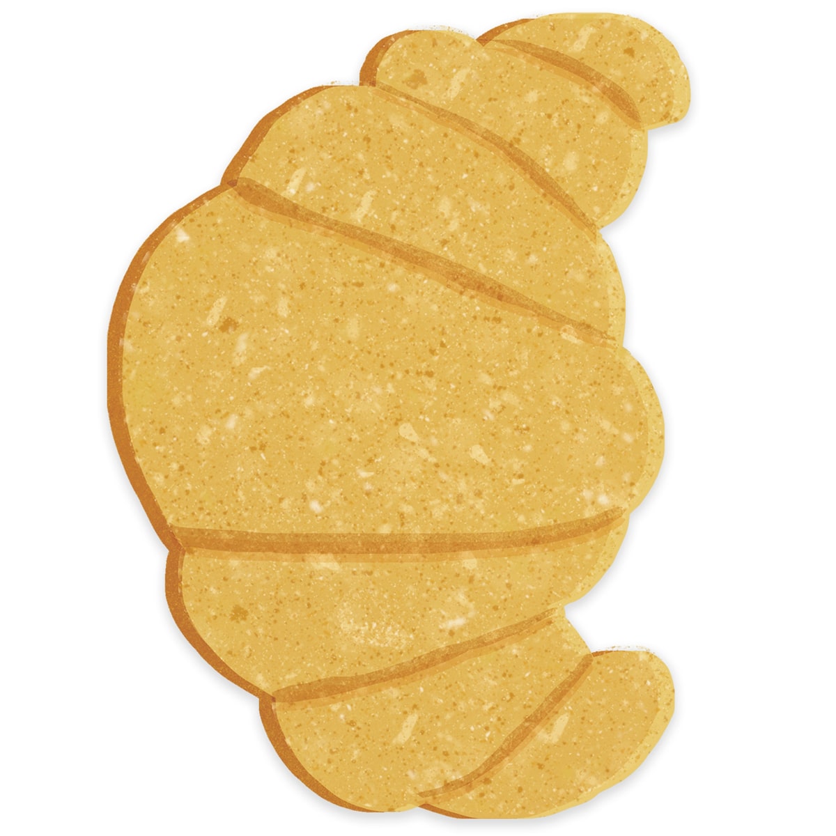 Isatopia French Collection Stickers (4 pc) - Croissant sticker shown