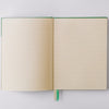 Good Juju Ink Viridian Green Folk Pattern Hardcover Notebook (1 pc) - Product's inside pages shown. 