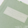 Good Juju Ink Green Botanical Bird Toile Journal (1 pc)- Product's front cover shown. 