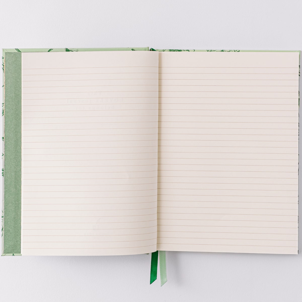 Good Juju Ink Green Botanical Bird Toile Journal (1 pc) - Product's inside pages shown. 