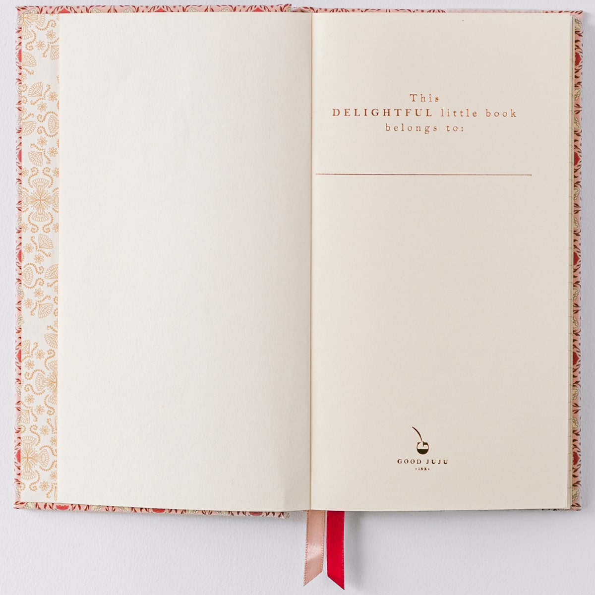 Good Juju Ink Pink Folk Pattern Pocket Journal (1 pc) - First page of product shown.