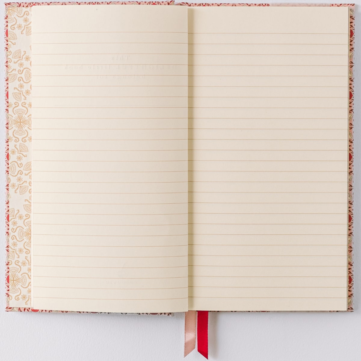 Good Juju Ink Pink Folk Pattern Pocket Journal (1 pc) - Product's inside pages shown.