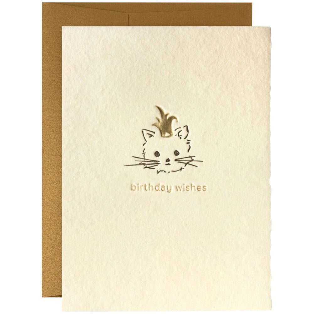 Birthday Wishes Adorable Animals Letterpress Card (1 pc)