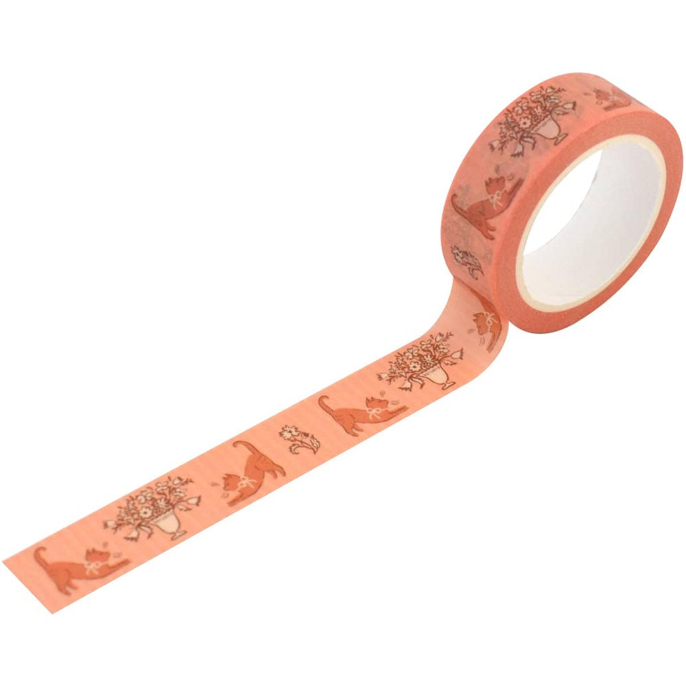 Julianna Swaney Blossom Cats Washi Tape (0.6" W x 33' L)