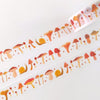Julianna Swaney Mushroom Washi Tape (0.6" W x 33' L) shown on white background