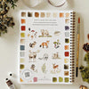 Emily Lex Studio Woodland Watercolor Workbook (1 pc) on a white surface.