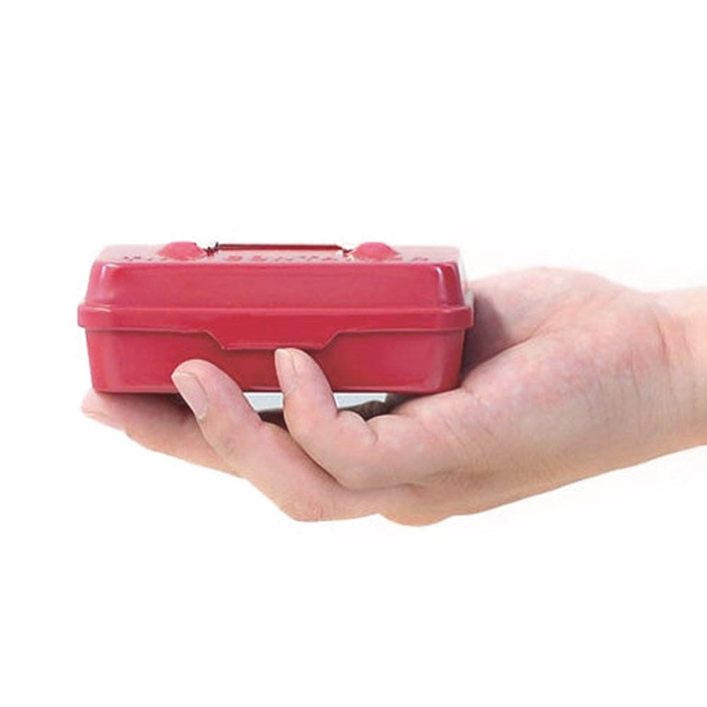 Hightide Tiny Container - Red (1 pc) - person holding product. 