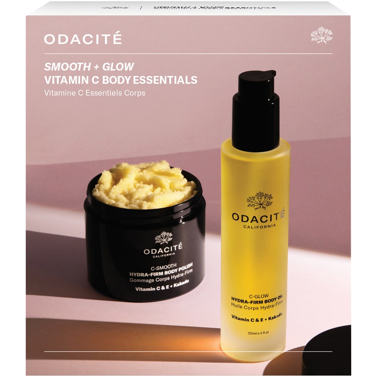 Odacite Smooth + Glow Vitamin C Body Essentials Set (2 pc)