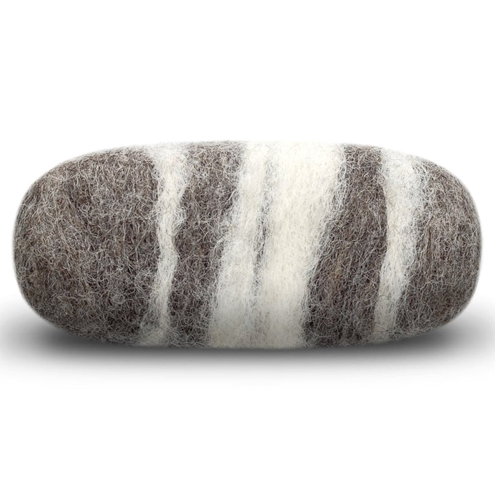 Fiat Luxe Felted Soap - Striped Lavender: Brown (1 pc) side view