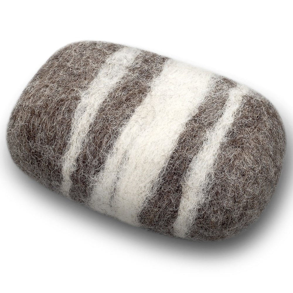 Fiat Luxe Felted Soap - Striped Lavender: Brown (1 pc)
