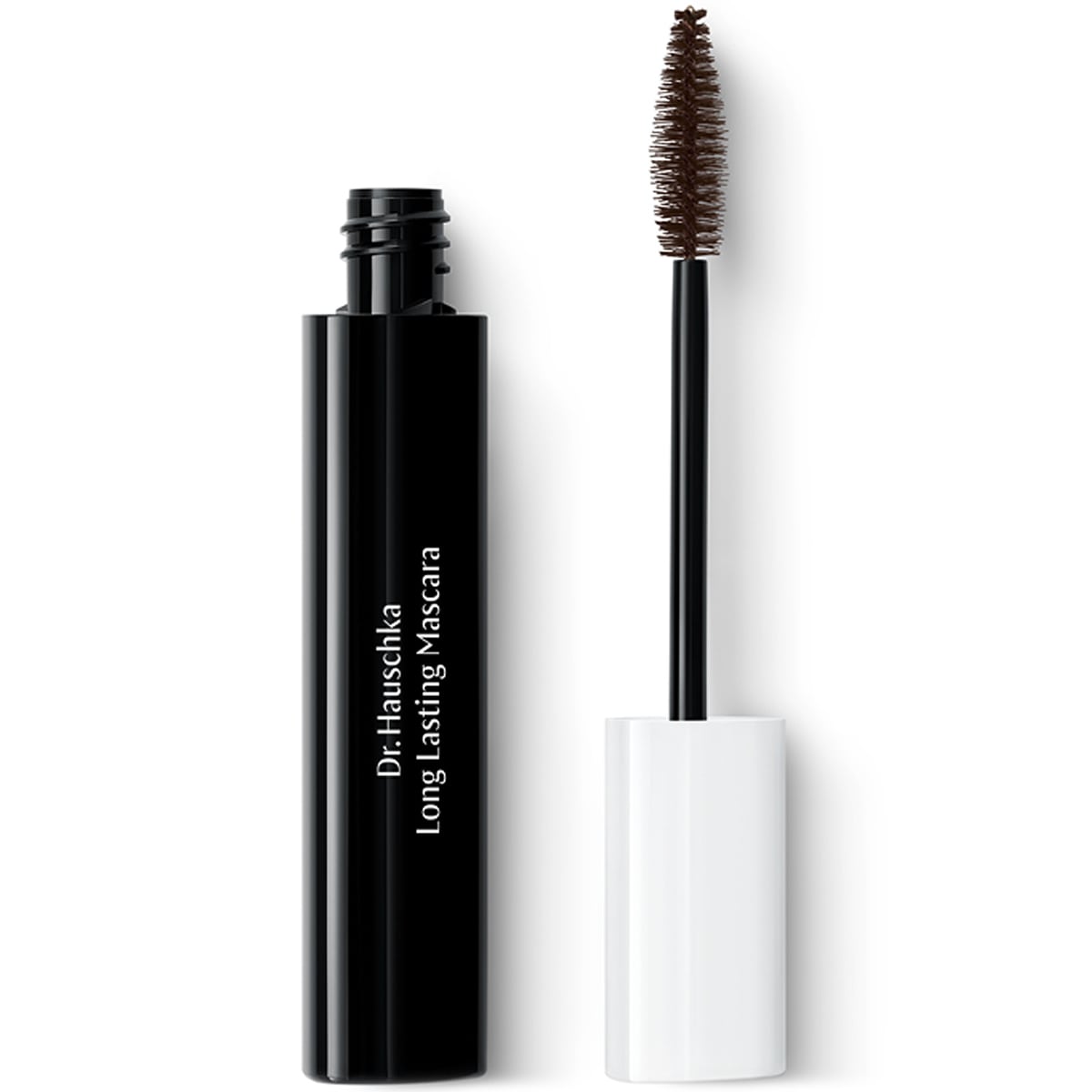 Dr. Hauschka Long Lasting Mascara - Brown 02 (0.27 oz) showing tube and wand