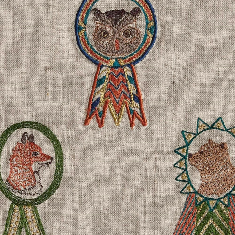 Close up detail of Coral & Tusk Badges Pouch