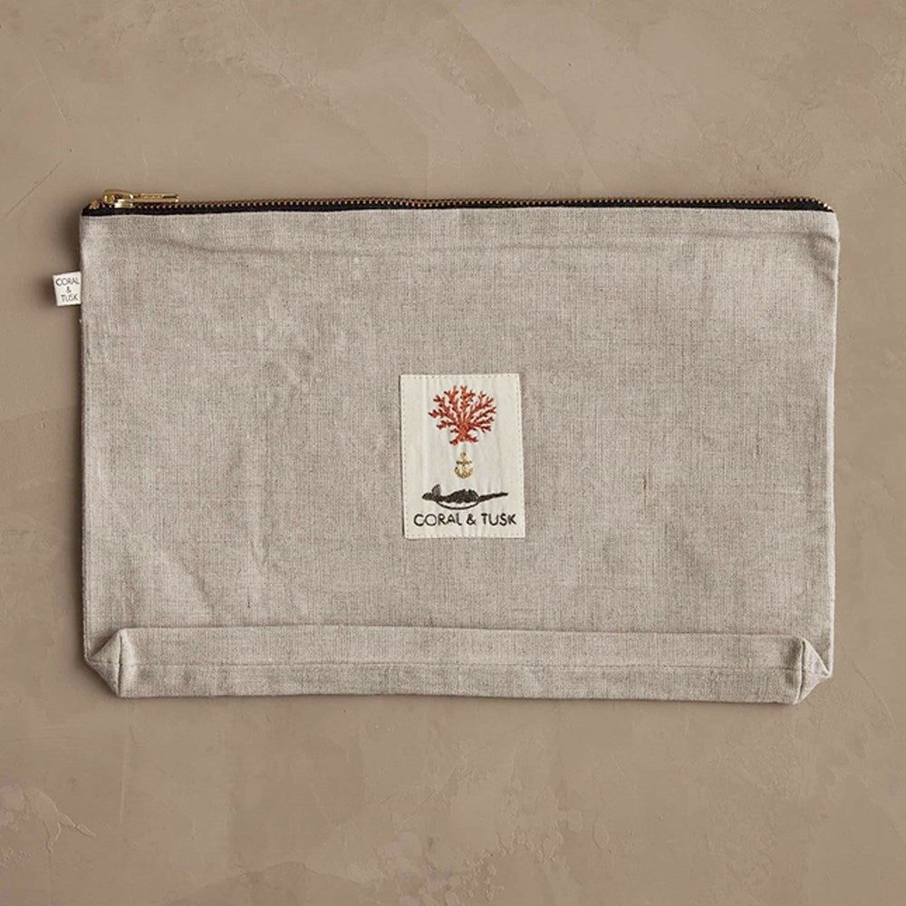 Back side of Coral & Tusk Badges Pouch (1 pc)