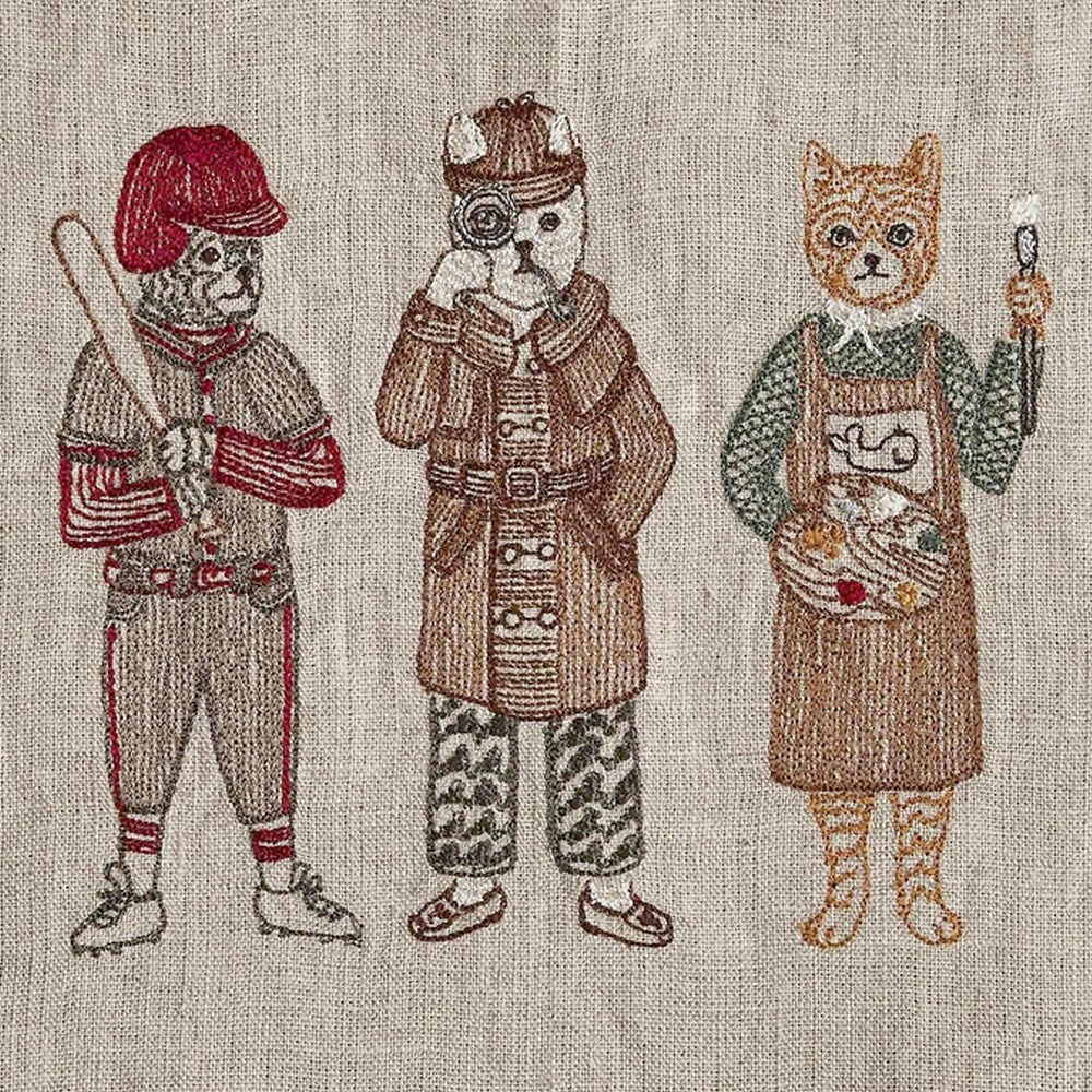 Close up of Coral & Tusk Career Cats Drawstring Bag (1 pc)