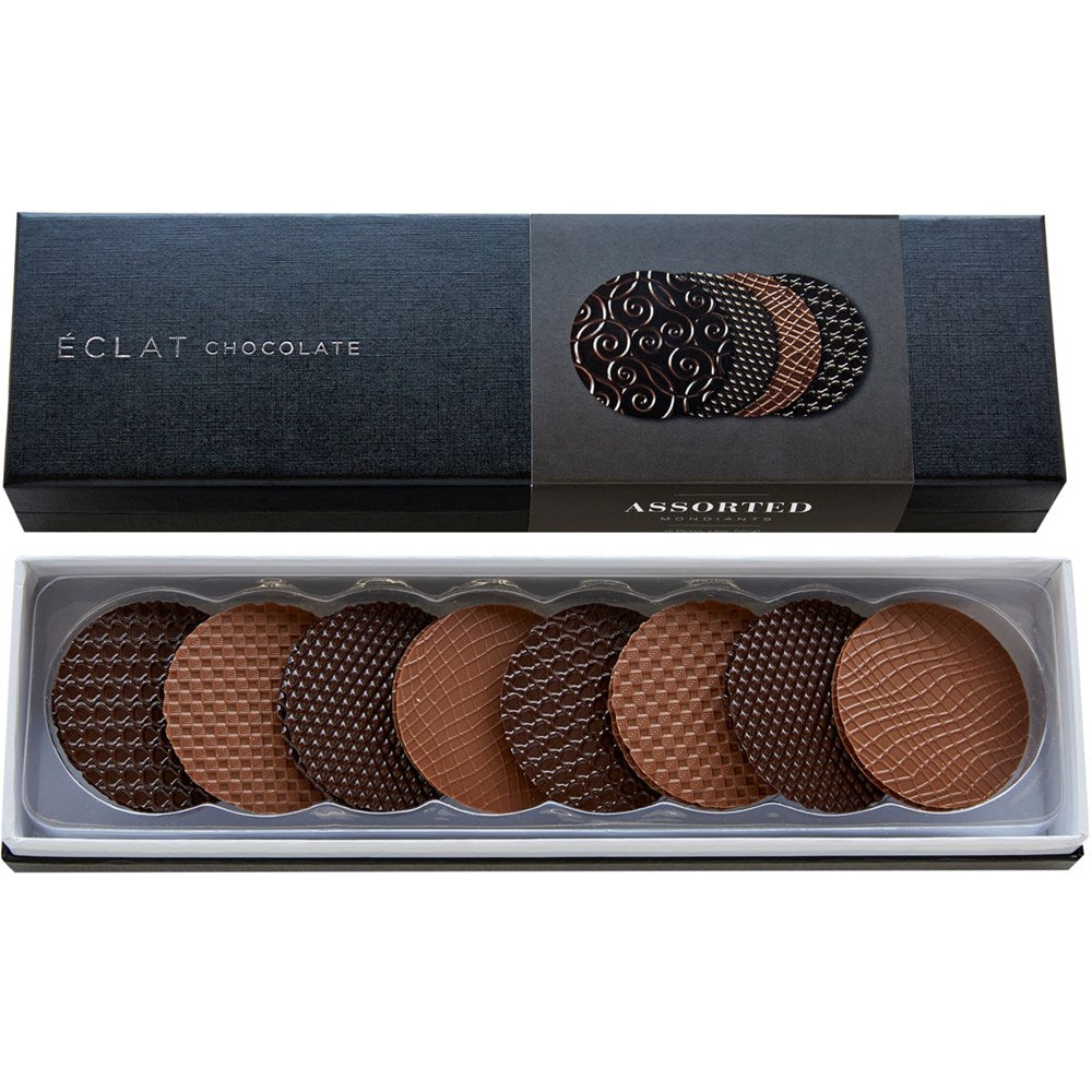 Eclat Chocolate Assorted Mondiants (16 pcs) box open