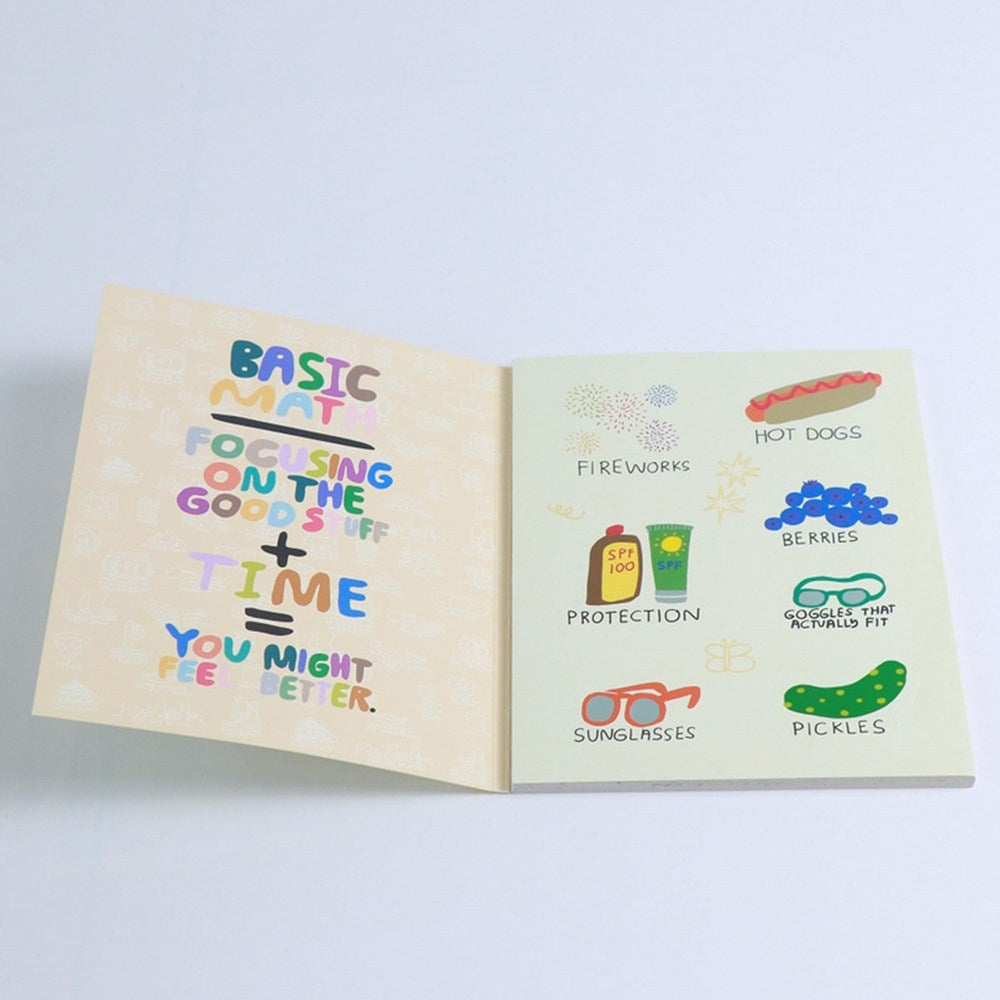 People I’ve Loved Only Good Things Sticker Book (24 pgs) - product shown open. 